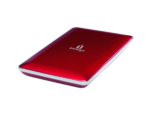 Iomega eGo Mac Edition 500 GB USB 2.0/FireWire 400/800 Portable External Hard Drive 34629 (Ruby Red)