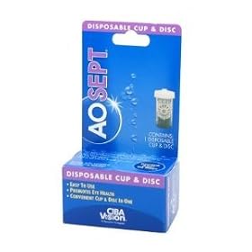 AOSept Disposable Cup & Disc - 1 Each (2 pack)