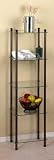 5 Shelf Glass Tower (Oil Rubbed Bronze) (54H x 16W x 12D)