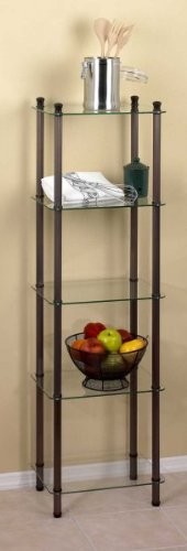 5 Shelf Glass Tower x 12D)