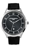 Jorg Gray Leather Black Dial Men's watch #JG1060-23