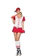 Sexy 6Pc Baseball Player Uniform Halloween Costume