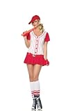 Sexy 6Pc Baseball Player Uniform Halloween Costume