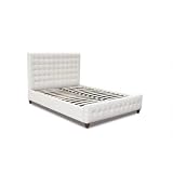 Zen Bonded Leather Tufted Bed Size: Eastern King
