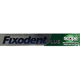 Fixodent Plus Scope Denture Adhesive Cream 2 Oz (Pack of 4)