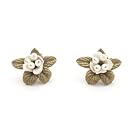 Silvery Phacelia Stud Earrings by Michael Michaud