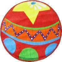 Buy Low Price Cozy Fun Time Shape High Pile Circus Ball 39RD Play Time Nylon Area Rug FTS-137 39RD FTS-137 39RD