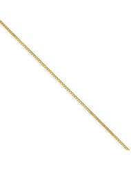 .7mm, 14 Karat Yellow Gold, Box Chain - 30 inch