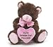 31nYXs7D8vL. SL75  Buy  Youre Sweeter Than Chocolate Plush Brown and Pink Teddy Bear   Small