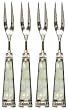 Decorative Shrimp Fork with Mother of Pearl Handle Set of Four