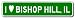 I Love BISHOP HILL, ILLINOIS City Limit Sign - 6 x 24 inches