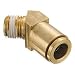 Eaton Weatherhead 1880X4 Brass CA360 D.O.T. Air Brake Tube Fitting, 45 Degree Elbow, 1/8" NPT Male x 1/4" Tube OD