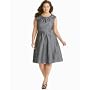 Calvin Klein Plus Size Scoop-Neck Pintucked Linen Dress with Belt