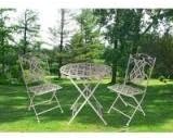 JJ International F9712 Rosa Series Bistro Set - Wrought Iron