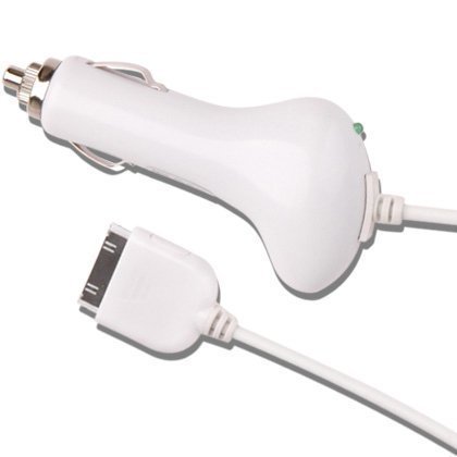 Premium White Rapid Car Charger (with IC CHIP) for Apple iPhone 3G
