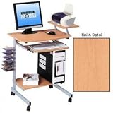 Review Stacks and Stacks  / Mobile Computer Desk w/ Adjustable Shelf - Cherry (Cherry) (41.5