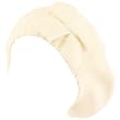 Warm Knit Ribbon Bow Light Beret Slouch Hat Tam Ivory