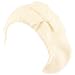 Warm Knit Ribbon Bow Light Beret Slouch Hat Tam Ivory