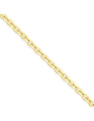 3mm, 14 Karat Yellow Gold, Diamond-Cut Cable Chain - 16 inch