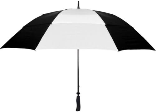 Leighton Tourney Auto Open Umbrella, Black/White