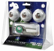 North Dakota Fighting Sioux 3 Ball Golf Gift Pack With Kool Tool