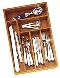Lipper International Bamboo Deep Flatware Organizer
