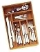 Lipper International Bamboo Deep Flatware Organizer
