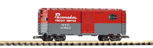 PIKO G SCALE MODEL TRAINS - NYC PACEMAKER STEEL BOXCAR 171261 - 38818