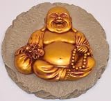 BUDDHA Tibet Buddhist Garden STEPPING STONE or PLAQUE Gift