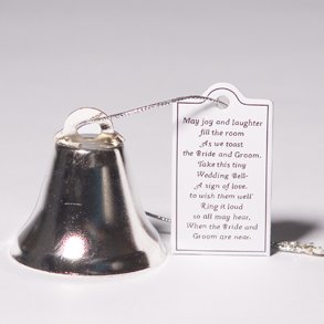 Silver Wedding Bell Favors