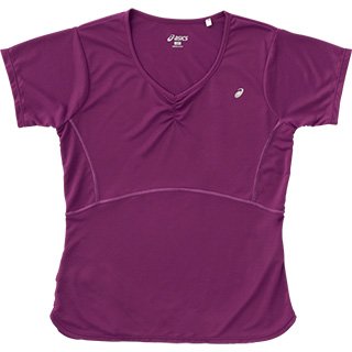 アシックス WsランニングTシャツ 半袖 XX718N グレープ レディース
