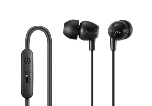 Sony DREX14VP/BLK Earbud Headset for iPod, iPhone and Smartphones (Black)