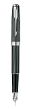 31nZUr4MjgL. SL160 Parker Sonnet Chisseled Carbon CT Fountain Pen, Medium Nib