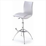 Barstool 60 Adjustable Barstool in White