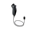 Replacement for Nintendo Wii Bundle Wiimote (Wii Remote) Black and Nunchuk with *Black Motion Plus*Limited Edition with free silicon case