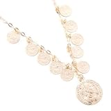 14K Gold 18" Dramatic Ancient Coin Necklace by Regions of Italy