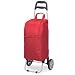 Picnic Time Metro Kart Insulated Tote On Folding Trolley (Red)