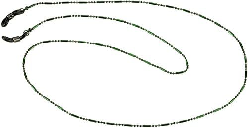 Morse Code Eyeglass Neck Chains, Emerald, 27 in