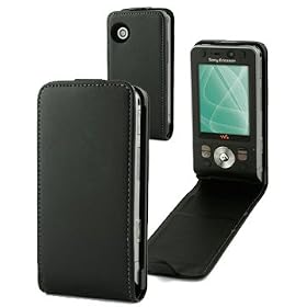 Etui Cox cuir Noir Sony Ericsson W205