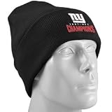New York Giants Black 2007 NFC Conference Champions Cuffed Knit Beanie