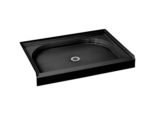 Kohler K-9534-7 Captiva Shower Receptor, 47-7/8 X 34, Black Black