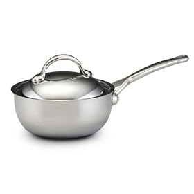Bonjour Copper Clad 2.5 Quart Covered Saucier Pan by BonJour
