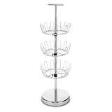 Whitmor 6060-1179 Shoe Spinner, Chrome, 18-Pair