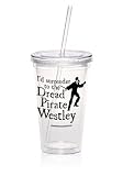 31na1lNfUnL. SL160  Dread Pirate Roberts / Westley 16oz Clear Acrylic To go Tumbler Cup with Straw, BPA Free with FREE Bonus E Book Reviews
