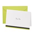 Trimmed Thank You Cards - Lime