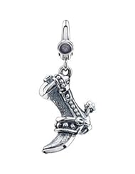 Sterling Silver-Cowboy Boot Charm by US Gems