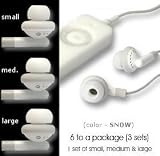 iPod Headphones Earbud Sound Enhancers - color : snow white