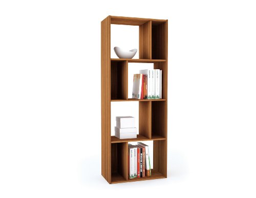 Sonax BC-2806 Contemporary Eternity Walnut Bookshelf