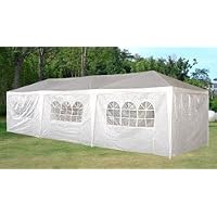 10 x 30 White Party Tent Gazebo Canopy with Sidewalls