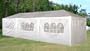 10 x 30 White Party Tent Gazebo Canopy with Sidewalls